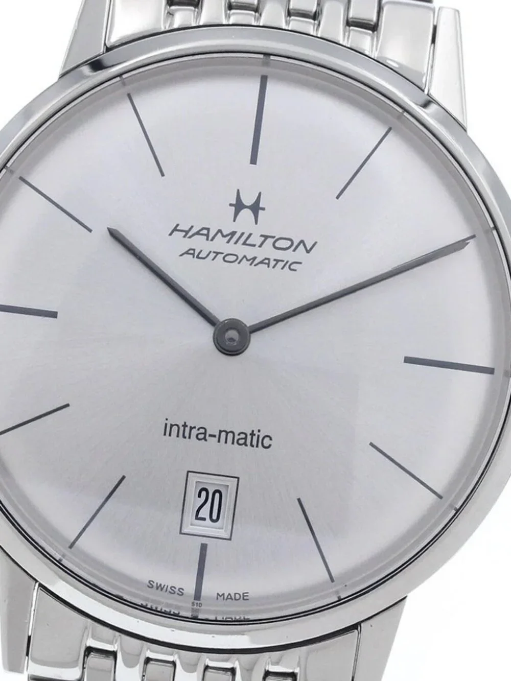HAMILTON American Classic Intra-Matic Auto H384551 Date Automatic Men's_956931